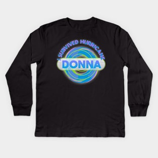 Hurricane Donna Kids Long Sleeve T-Shirt